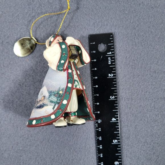 Thomas Kinkade Santa Ornament Ashton Drake Galleries Dawn of Christmas Day - Picture 9 of 9